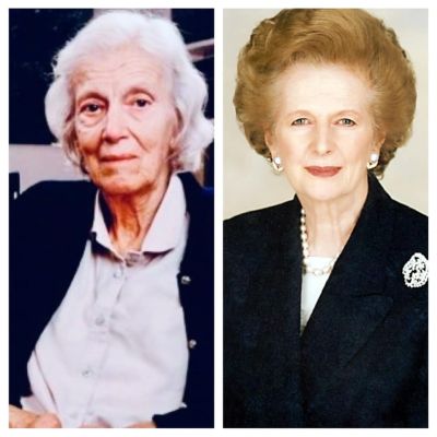 Dorothy Crowfoot Hodgkin e Margaret Thatcher