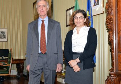 Il presidente dell'Istat, Giorgio Alleva, e la sottosegretaria all'economia, Laura Castelli