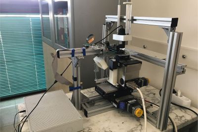 Il prototipo di stampante sviluppato dal prof. Gianluca Fiori